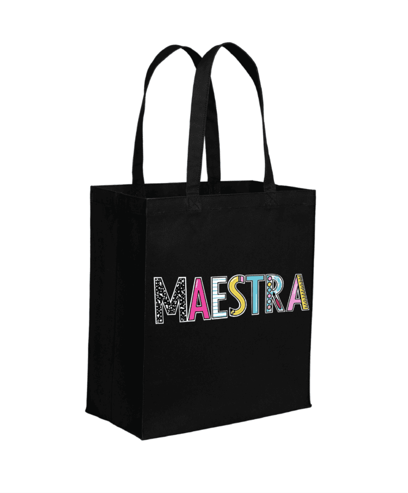 Black Cotton Tote (Choose The Design) - Image 3