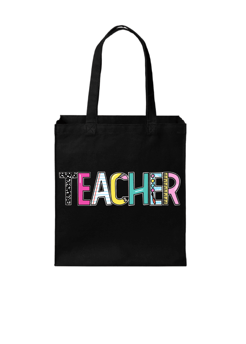 Black Cotton Tote (Choose The Design) - Image 4