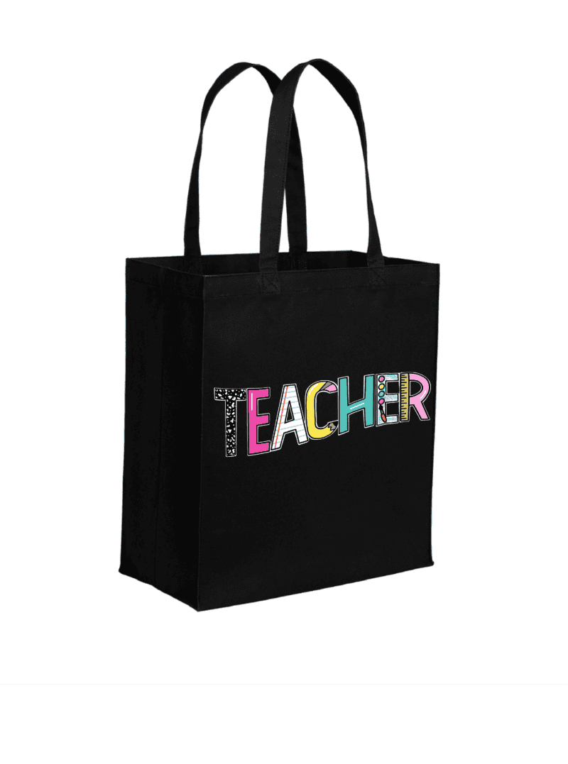 Black Cotton Tote (Choose The Design) - Image 5