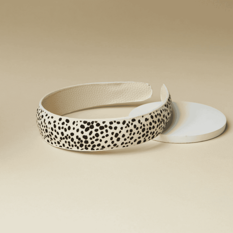 Genuine Leather Speckled Headband