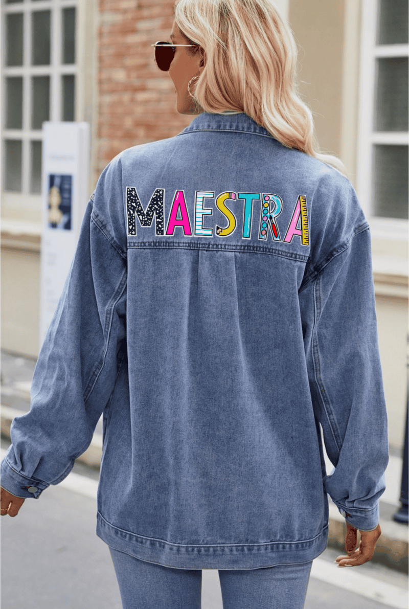 VINTAGE WASHED DENIM JACKET - Image 4