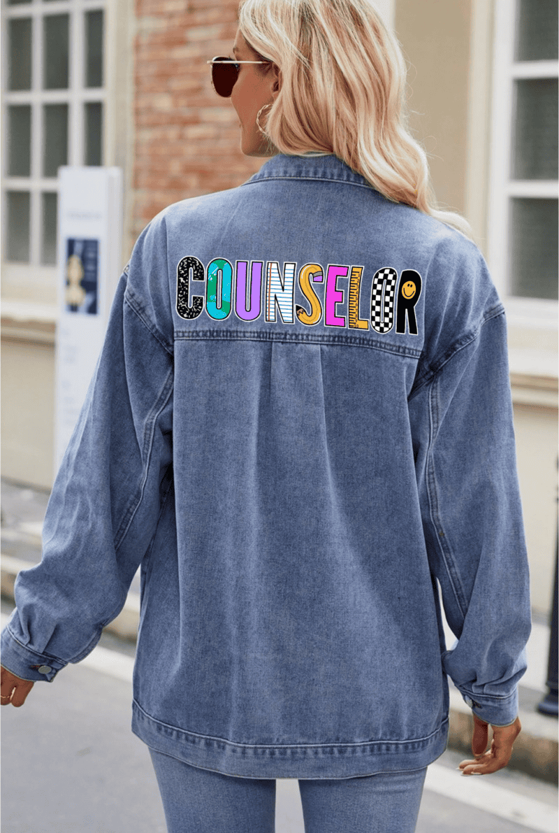 VINTAGE WASHED DENIM JACKET - Image 8