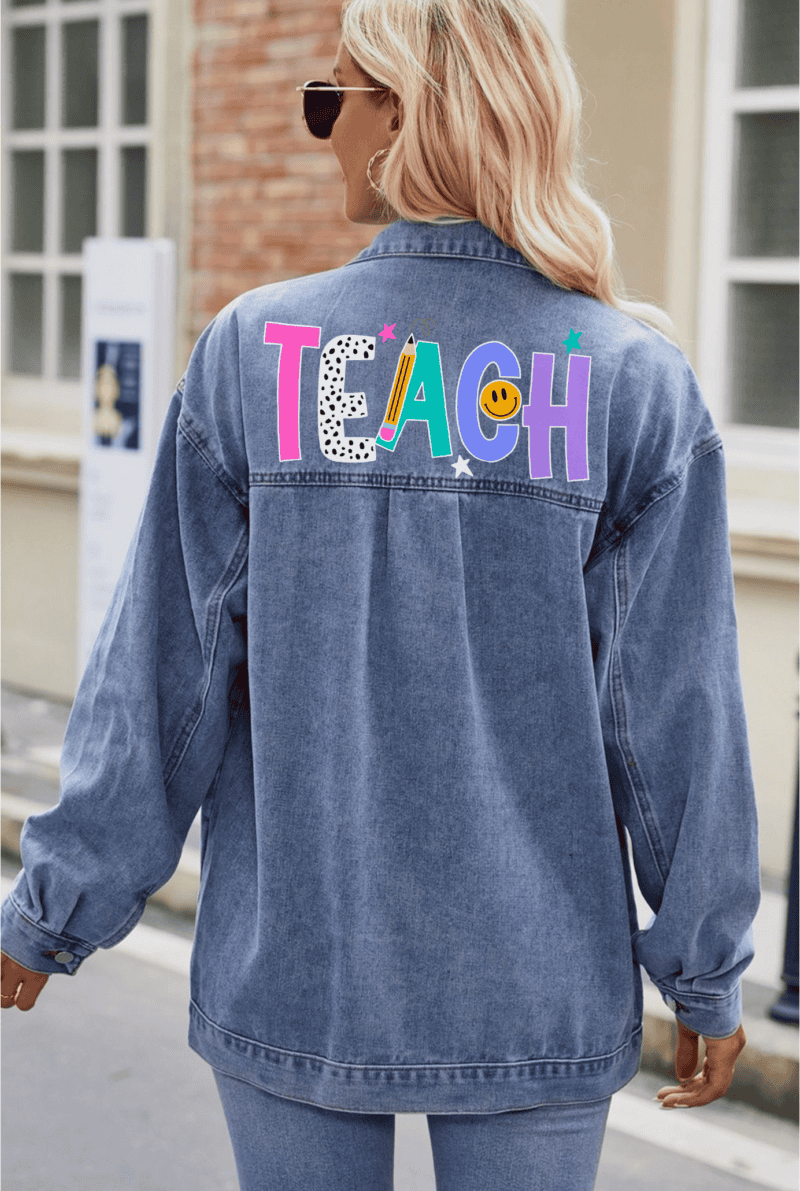 VINTAGE WASHED DENIM JACKET - Image 3