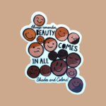 Beauty in all colors (sticker)