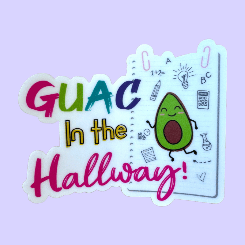 Guac in the hallway (sticker)