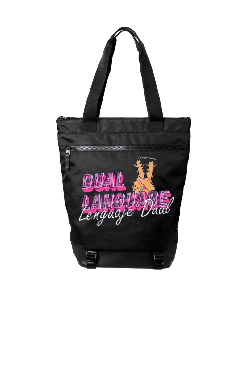 Dual Language Tote Backpack