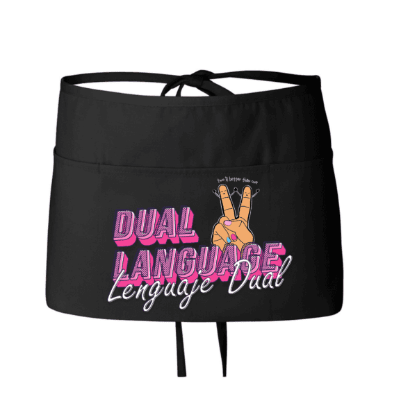 Dual Language Waist Apron