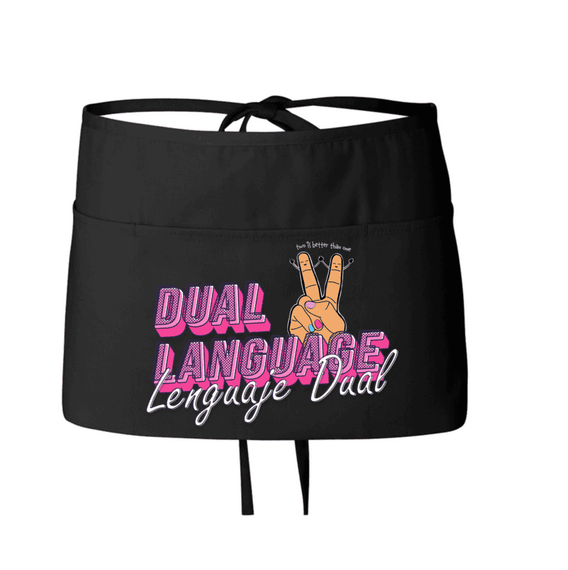 Dual Language Waist Apron