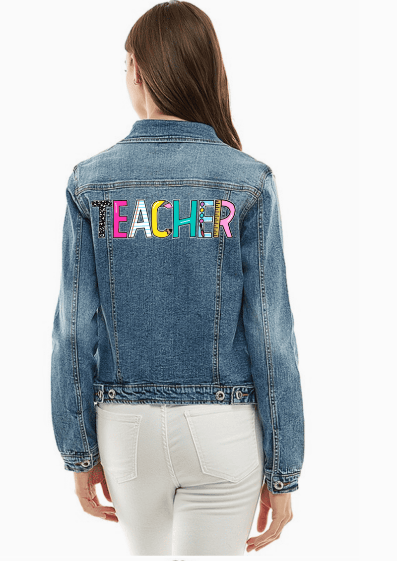 Plus Size Spandex Jean Jacket - Image 2