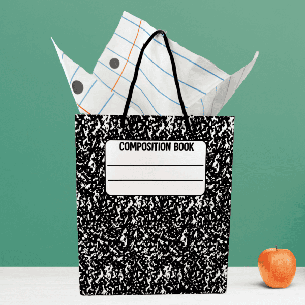 Composition Notebook Gift Bag