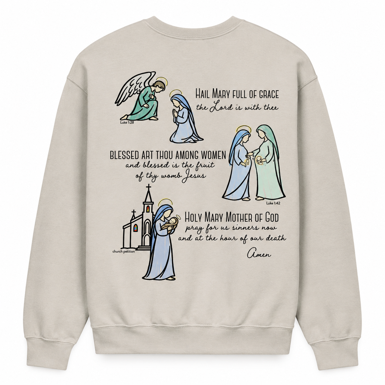 Hail Mary full of grace (sweatshirt)