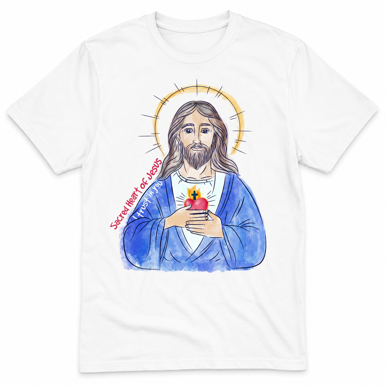 Sacred Heart of Jesus watercolor
